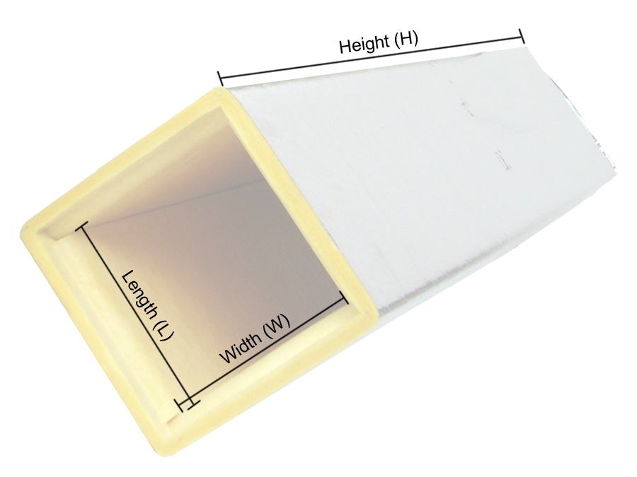 Antimicrobial Duct Board Supply Plenum 4ft, R4 1